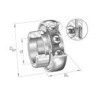 Roulement de palier ref GRAE25-NPP-B-FA106-INA