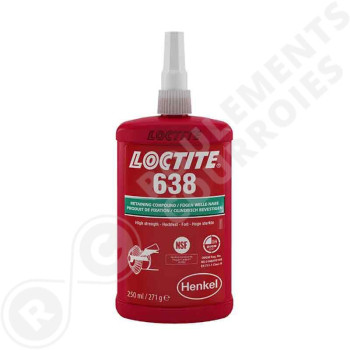 Le modèle de Colle de fixation haute résistance 638 250ml Loctite - 638-250ML-LOCTITE