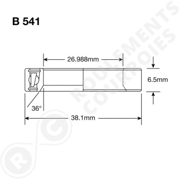 Le modèle de Roulement de direction de vélo ref / vtt B541-MAX-ENDURO - B541-MAX-ENDURO