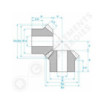 Le modèle de Couple conique module 1 avec 15/45 dents ref KKM1D1545 - KKM1D1545