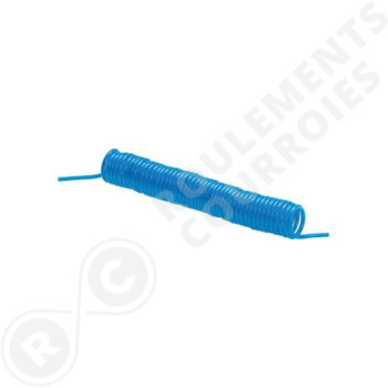 Le modèle de Serpentin d'air comprimé Bleu Polyuréthane 4x6 mm longueur 10 mts - SER4X6BLEU-PU-10MT