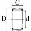Le modèle de Roulement à aiguilles simple sans cage intérieure ref RNAO37X52X18 - 37x52x18 - RNAO37X52X18