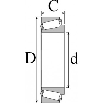 Le modèle de Roulement cone cuvette ref JLM506849/810 - 55x90x23 - JLM506849/JLM506810