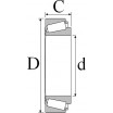 Le modèle de Roulement cone cuvette ref JLM506849/810 - 55x90x23 - JLM506849/JLM506810