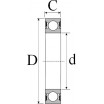 Le modèle de Roulement rigide 1 rangée de billes SKF ref 6018-C4 - 90x140x24 - 6018-C4-SKF