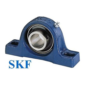 Le modèle de Palier à semelle SKF + roulement serrage vis pointeaux ref SY12TF - SY12-TF-SKF