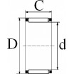 Le modèle de Cage à aiguille simple marque INA ref K38X43X27 - 38x43x27 - K38X43X27-INA