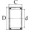 Le modèle de Douille à aiguilles ref SCE1516 - 23,81x30,16x25,4 - SCE1516