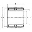 Le modèle de Roulement à aiguilles double avec cage intérieure INA ref NAO25X42X32 - 25x42x32 - NAO25X42X32-ZW-INA