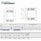 Roulement à aiguilles ref NATA5910-IKO
