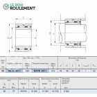 Roulement à aiguilles ref NATA5911-IKO