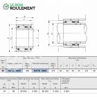 Roulement à aiguilles ref NATB5908-IKO