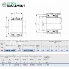Roulement à aiguilles ref NATB5909-IKO