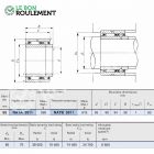 Roulement à aiguilles ref NATB5911-IKO