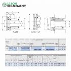 Roulement à aiguilles ref NAXI1425-IKO