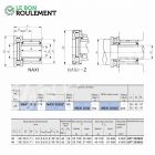 Roulement à aiguilles ref NAXI2530-IKO