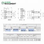 Roulement à aiguilles ref NAXI4535-Z-IKO