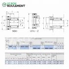 Roulement à aiguilles ref NBXI1425-Z-IKO