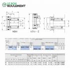 Roulement à aiguilles ref NBXI1730-Z-IKO
