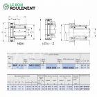 Roulement à aiguilles ref NBXI3030-Z-IKO