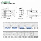 Roulement à aiguilles ref NBXI3532-Z-IKO