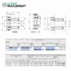Roulement à aiguilles ref NBXI4535-Z-IKO