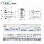Roulement à aiguilles ref NBXI5040-Z-IKO