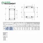 Roulement à aiguilles ref RNAF162812-IKO
