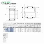 Roulement à aiguilles ref RNAF183012-IKO
