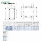 Roulement à aiguilles ref RNAF223516-IKO