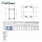 Roulement à aiguilles ref RNAF253517-IKO