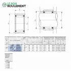 Roulement à aiguilles ref RNAF304216-IKO