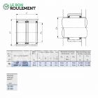 Roulement à aiguilles ref RNAFW152320-IKO