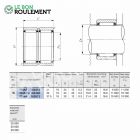 Roulement à aiguilles ref RNAFW162420-IKO