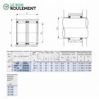Roulement à aiguilles ref RNAFW223026-IKO