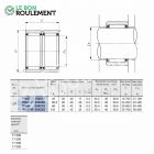 Roulement à aiguilles ref RNAFW304232-IKO