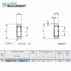 Roulement à aiguilles ref RNAST10-IKO