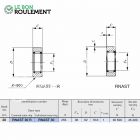 Roulement à aiguilles ref RNAST30-R-IKO