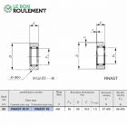 Roulement à aiguilles ref RNAST45-R-IKO