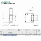 Roulement à aiguilles ref RNAST5-R-IKO