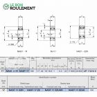Roulement à aiguilles ref NAST17-R-IKO