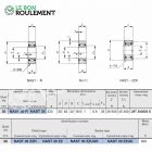 Roulement à aiguilles ref NAST30-R-IKO