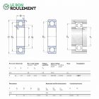 Roulement à billes ref 618/7-SKF